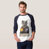 Russian Blue Einstein Cat - Imagination Tシャツ (正面フル)