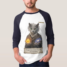 Russian Blue Einstein Cat - Imagination Tシャツ
