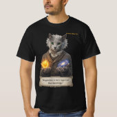 Russian Blue Einstein Cat - Imagination Tシャツ (正面)