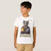 Russian Blue Einstein Cat - Imagination Tシャツ (正面フル)