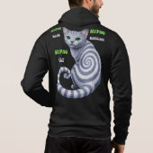 Russian Blue Hypno Cat パーカ (裏面)