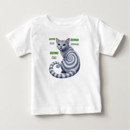 Russian Blue Hypno Cat ベビーTシャツ