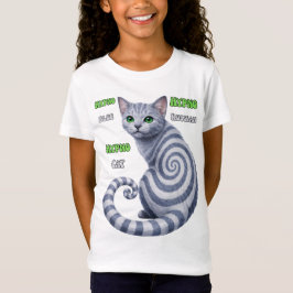 Russian Blue Hypno Cat Tシャツ