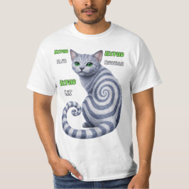 Russian Blue Hypno Cat Tシャツ