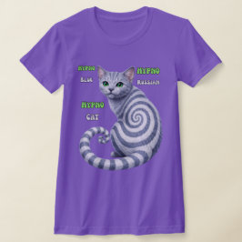 Russian Blue Hypno Cat Tシャツ