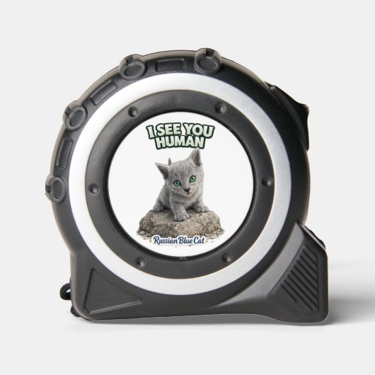 Russian Blue Kitten Tape Measure メジャー (正面)
