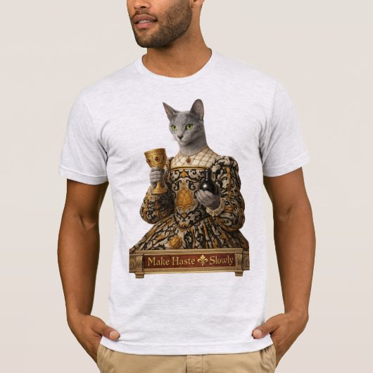 Russian Blue Lucrezia de Médici Cat Tシャツ (正面)
