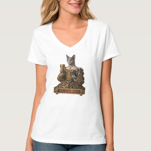 Russian Blue Lucrezia de Médici Cat Tシャツ (正面)