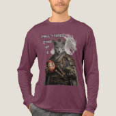 Russian Blue Samurai Cat トライブレンドＴシャツ (正面)
