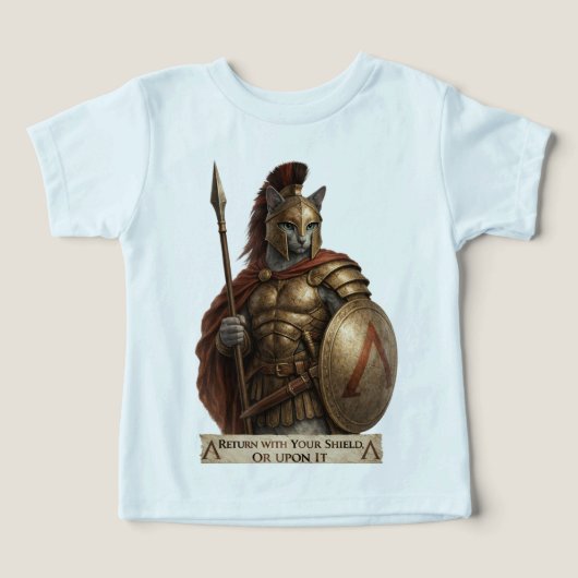 Russian Blue Spartan Cat (デザイン正面)