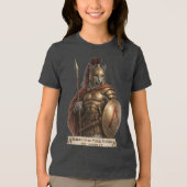 Russian Blue Spartan Cat トライブレンドＴシャツ (正面)