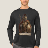 Russian Blue Spartan Cat トライブレンドＴシャツ (正面)