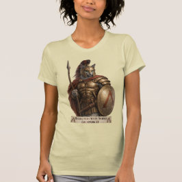 Russian Blue Spartan Cat Tシャツ