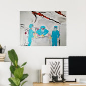 Russian bombing of Kyiv Children's Hospital ポスター (ホームオフィス)