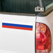 Russian Flag (Russia) バンパーステッカー (トラック上)