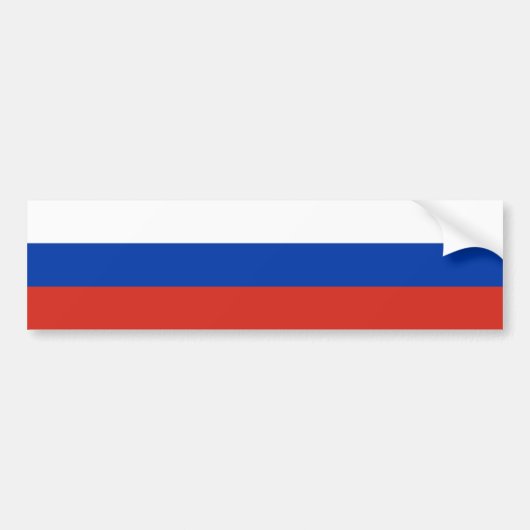 Russian Flag (Russia) バンパーステッカー (正面)