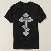 Russian, Greek, Byzantine, Orthodo Cross  Tシャツ (デザイン正面)