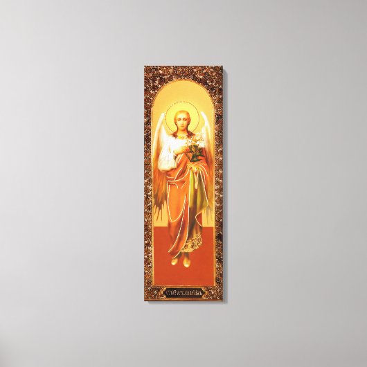Russian Icon Archangel Gabriel  Wrapped Canvas キャンバスプリント (正面)