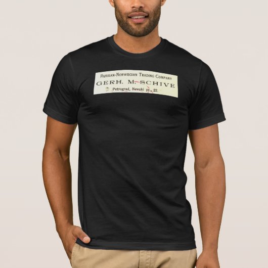 Russian Norwegian Trading Companyのヴィンテージのロゴ Tシャツ (正面)