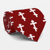 Russian Orthodox Cross Red Christian  ネクタイ (ロール)