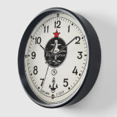 Russian Submarine Commander replica 壁時計 (傾斜)