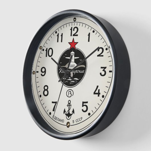 Russian Submarine Commander replica 壁時計 (傾斜)