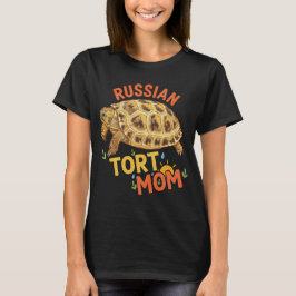 Russian Tort Mom Gift for her Tortoise Mom Tシャツ