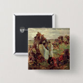 Russiansとタタール1916年間の戦い 缶バッジ (正面&裏面)