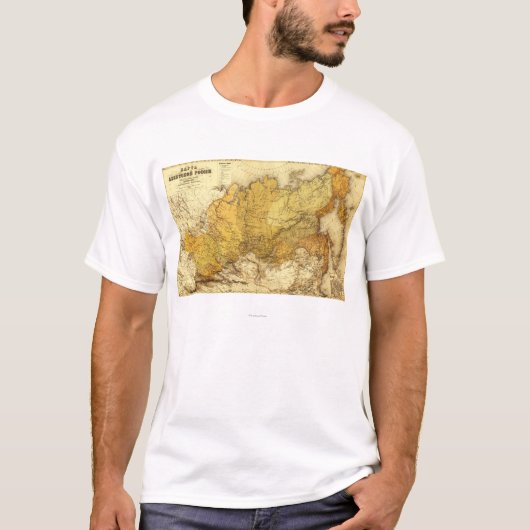 RussiaPanoramic MapRussia Tシャツ (正面)