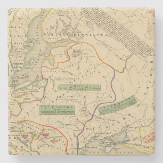 Russieのスエード、Norwege ストーンコースター (正面)