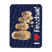 Russland - Russia Babuschka - Matrjoschka Magnet マグネット (縦)
