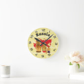 Russland - Russia Babuschka - Matrjoschka Wanduhr ラウンド壁時計 (ホーム)