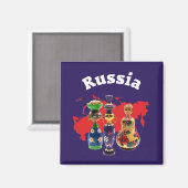 Russland - Russia Magnet マグネット (正面/裏面)