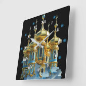 Russland - Russia Wanduhr スクエア壁時計 (傾斜)