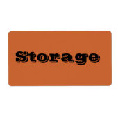 Rustのラベルを移動するストレージ ラベル (正面)