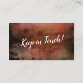 Rustグランジ新しいアドレスの配布資料カードを持っている 名刺 (裏面)