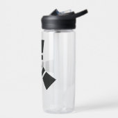 RUSTシンボルブラックオン澄ん ウォーターボトル (左面)