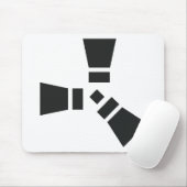 RUSTシンボルブラックオン澄ん マウスパッド (マウス)