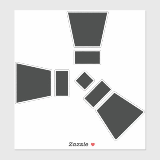 RUSTシンボル黒(白) シール (シート)