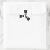 RUSTシンボル黒(白) スクエアシール (バッグ)