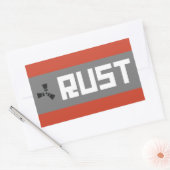 RUSTバナーのBGWG 長方形シール (封筒)