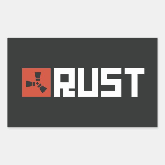 RUSTバナー BRWB 長方形シール (正面)