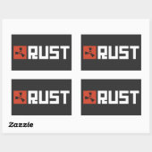 RUSTバナー BRWC 長方形シール (シート)