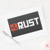 RUSTバナー BRWC 長方形シール (封筒)