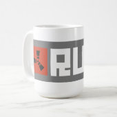 RUSTバナー BRWG コーヒーマグカップ (正面左)