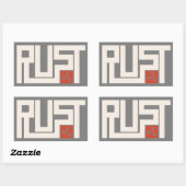 RUSTバナー CRWaG 長方形シール (シート)