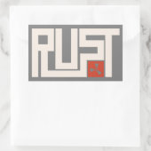 RUSTバナー CRWaG 長方形シール (バッグ)