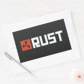 RUSTバナーBRWB 長方形シール (封筒)