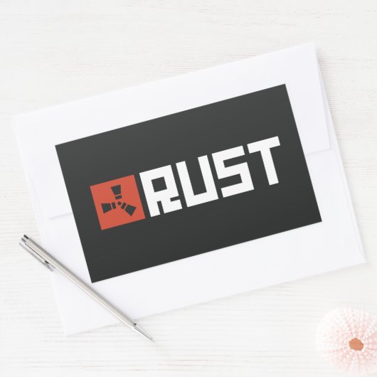 RUSTバナーBRWB 長方形シール (封筒)