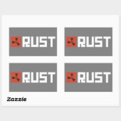 RUSTバナーBRWG 長方形シール (シート)